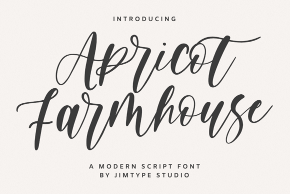 Apricot Farmhouse Font Overview