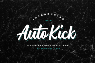 Auto Kick: A Vintage-Inspired Script Font for Modern Creativity