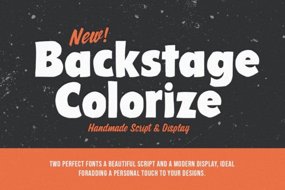 Backstage Colorize: A Versatile Hand-Brush Font for Creative Projects