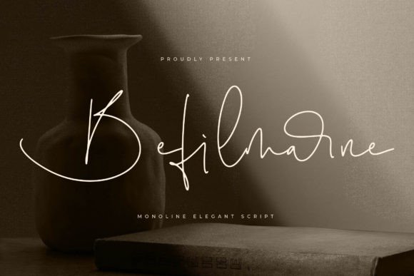 Befilmarne: A Monoline Elegant Script Font for Luxury Design Projects