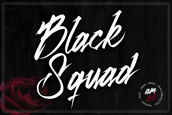 Black Squad: A Bold Script Font for Music and Design Enthusiasts