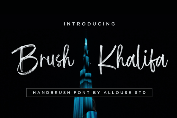 Brush Khalifa: A Modern Brush Script Font for Creative Projects