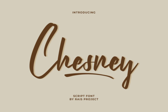 Chesney: A Beautiful and Flowing Script Font for Creative Expression