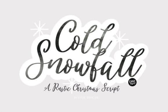 Cold Snowfall: A Vintage Script Font for Winter Creativity