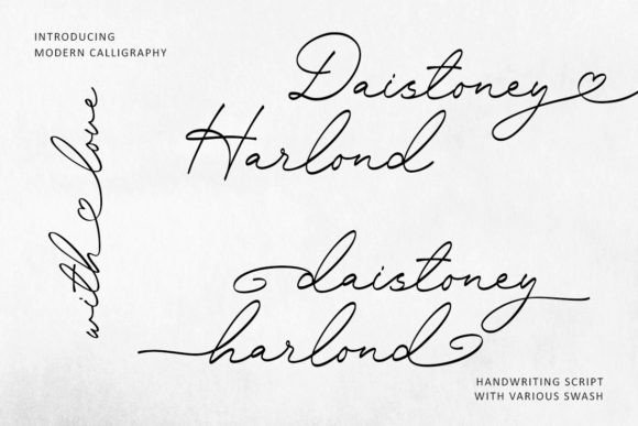 Daistoney Harlond: A Modern Calligraphy Script with Timeless Charm