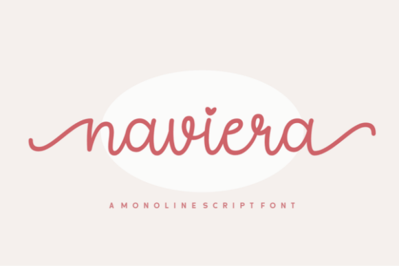 Discover Naviera: A Sweet and Simple Monoline Script Font for Creative Projects