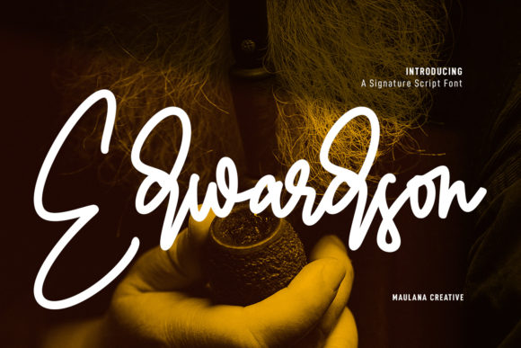 Edwardson Signature Font Overview