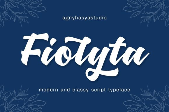 Fiolyta: A Modern and Classy Script Typeface for Design Projects