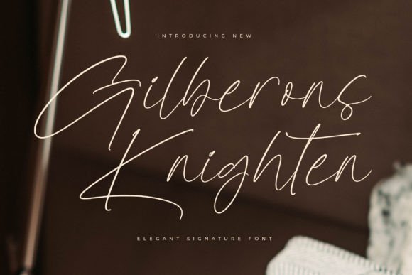 Gilberons Knighten: A Luxurious Script Font for Professional and Creative Projects