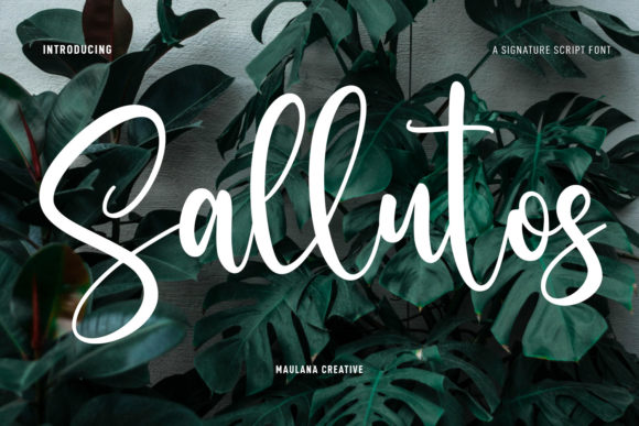 Sallutos: A Versatile Casual Script Font for Creative and Professional Workflows