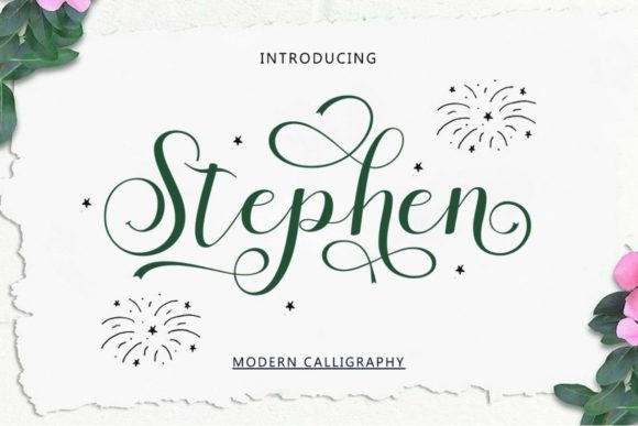 Stephen Font: Elegant and Modern Script for Creative Projects