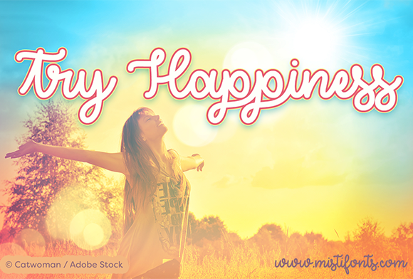 Try Happiness Font for Creative Projects