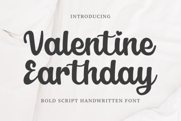 Valentine Earthday Font for Stylish Designs