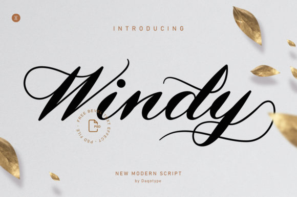 Windy: A Timeless Script Font for Elegant Design Projects